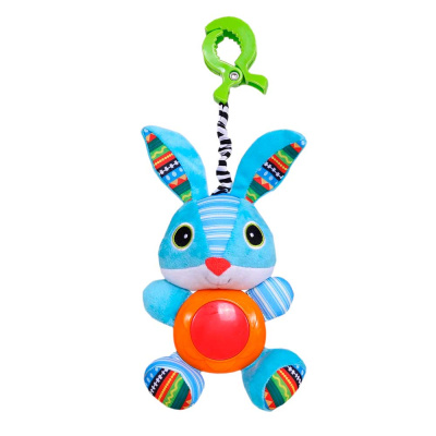 Игрушка-подвеска на прищепке Зайка Брюс Biba Toys WF191